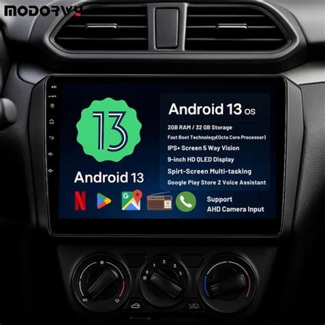 Modorwy 9-Inch Car Android System for Honda City I-VTEC | OS 13 | QLED ...