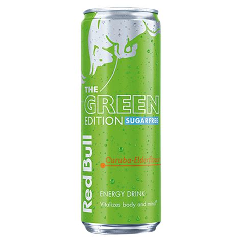 Red Bull The Green Edition Sugar Free Curuba & Elderflower Energy Drink ...