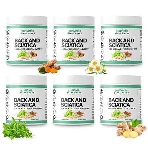 Buy Just Vedic Back and Sciatica Support Drink Mix (6 Month Pack, 1200 ...