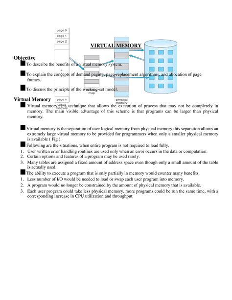Virtual Memory - Operating system - UoK - Studocu