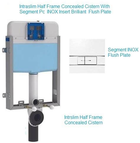 SIAMP Intraslim Half Frame Concealed Cistern With Segment INOX ...