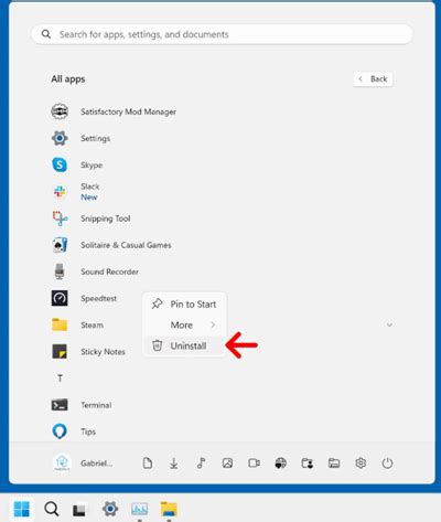 Image result for How to Uninstall Programs in Windows 11
