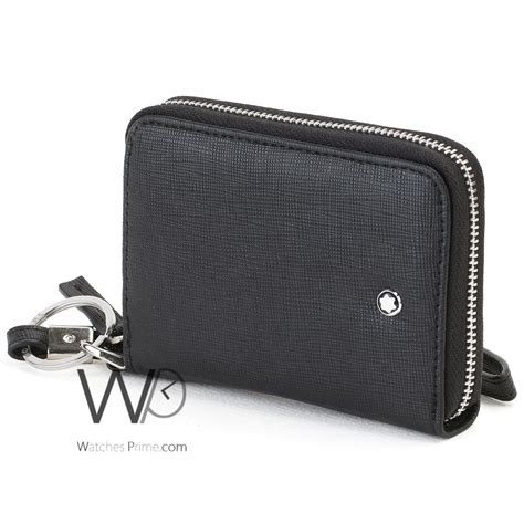 Mont blanc coin purse zipper wallet Black | Watches Prime