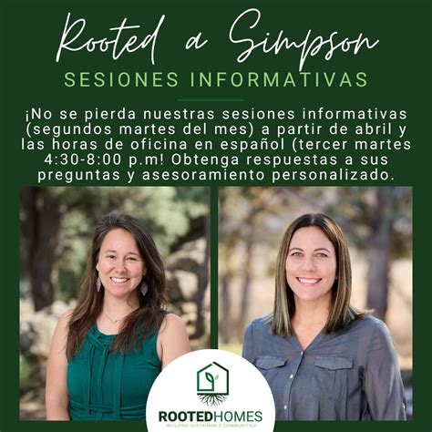Simpson Information Session | | Events | RootedHomes