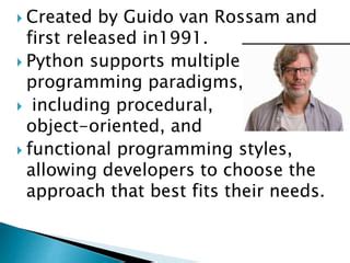 Image result for Who Created Python Programming Language