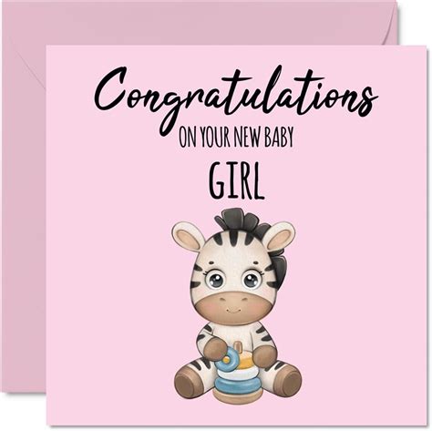 Amazon.com : GIFTING GIGGLES Card for Baby Girl | New Baby ...