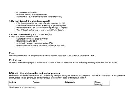 Image result for SEO Proposal Example