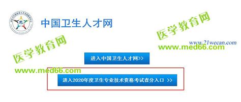 【官方通知】中国卫生人才网2020年卫生资格考试成绩查询入口11月19日正式开通！_医学教育网论坛