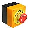 Generic Push Button Switch 1 NO 1 NC 10A 660V Emergency Stop Waterproof ...