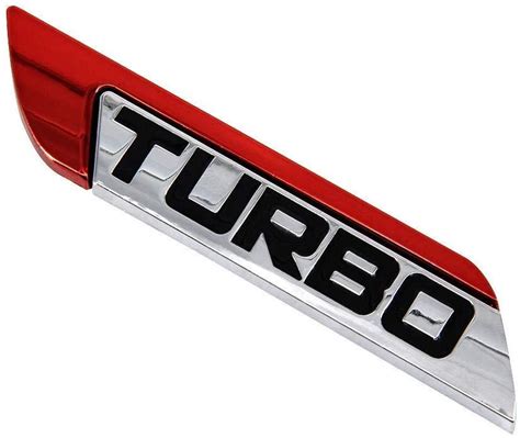 Turbo Bodyside Trunk Metal Logo with Fender Badge Turbo Emblem Turbo ...