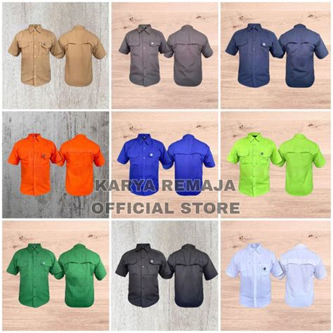 Jual Kemeja Premium KATUN TWILL Model M-TAC kemeja Pendek Model ...