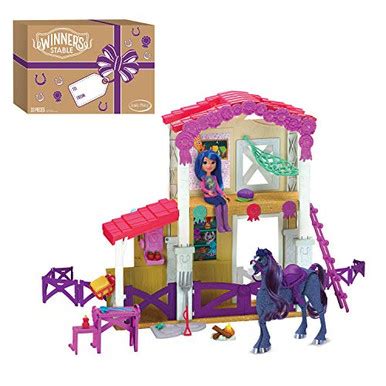 Just Play Winner's Stable Camp Clover Barn Playset 33-Pieces Extending ...