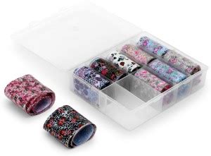 she cosmetics 10pcs 1 Box Nail Foil Transfer sticker mixed Designer ...