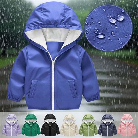 Swuxness Toddler Hooded Windbreaker Coat, Kids Fall Long Sleeve Jacket ...