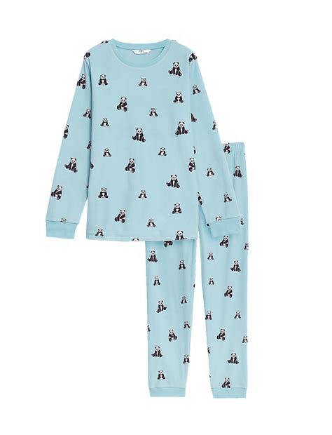 Buy Fleece Panda Pyjamas (6-16 Yrs) at Marks & Spencer