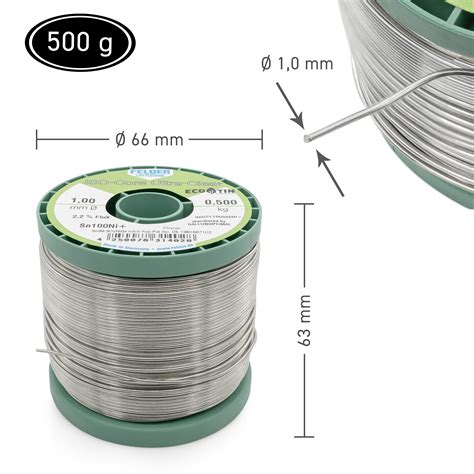 GALLUNOPTIMAL ISO-Core Sn99,25Cu0,7Ni0,05 (Sn100Ni+) bleifrei Lötdr., 2 ...