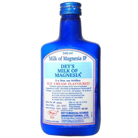 Deys Milk Of Magnesia | Uses, Side Effects, Price | Apollo Pharmacy