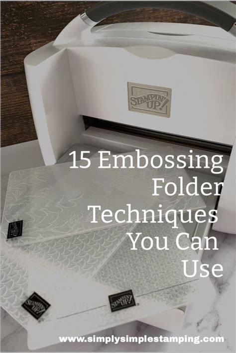 Image result for Using Embossing Folders without a Machine