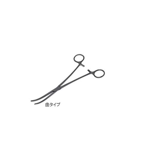日本フリッツメディコ 止血鉗子 ロングペアン 22cm 曲 F057－0872 鋼製器具 鉗子類 1個｜カウネット