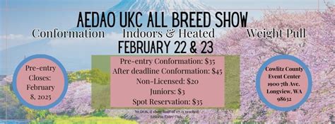 AEDAO UKC All Breed Dog Show, Cowlitz County Event Center, Longview, 22 ...