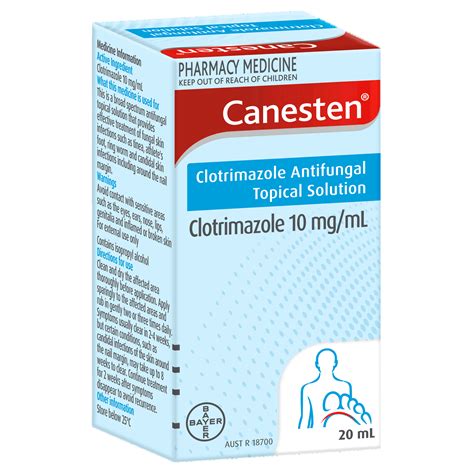 CANESTEN Clotrimazole 1.0% (10mg / mL) Topical Solution 20mL price in the Philippines | MedsGo ...