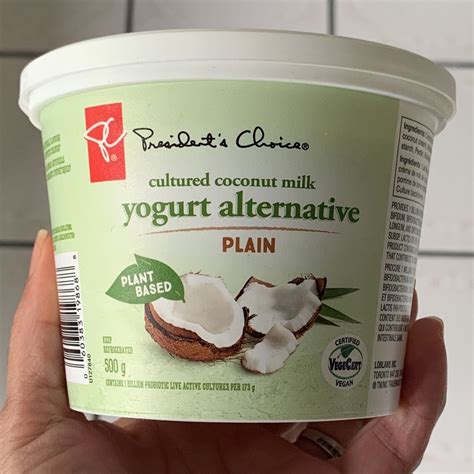 Cultured coconut milk yogurt alternative PLAIN from PC President’s Choice - Vegan Product ...