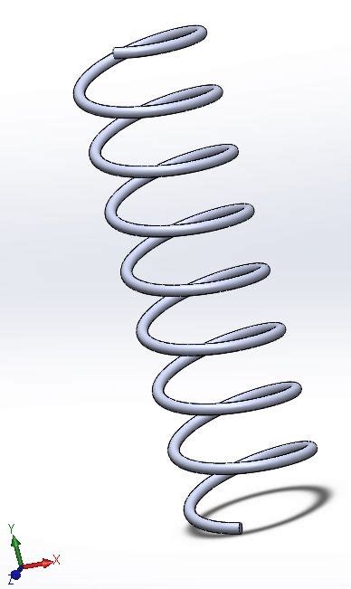 Making a Spring SolidWorks 2021 的图像结果