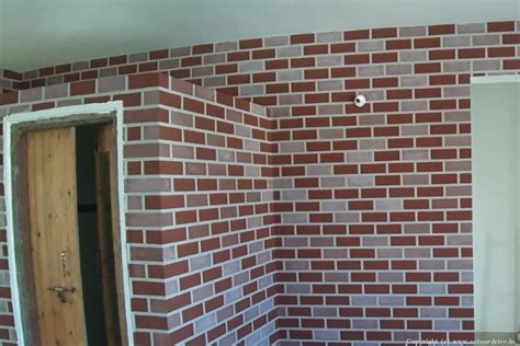 Bricks Unique Wall Texture Design, Texture Painting for Living Room