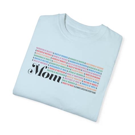 Mom Acronym T-shirt - Many Meanings of MOM - Cute, Sentimental, Word Lover - Garment-dyed T ...