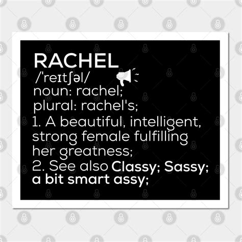 Rachel Name Definition Rachel Female Name by tee-logic | Female names ...