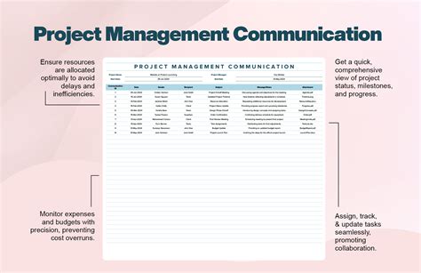 Project Manager Communication Plan Template 的图像结果