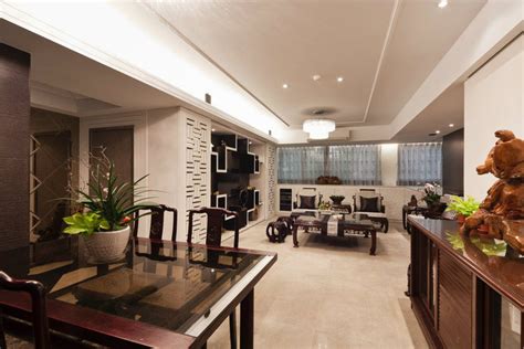 115.5平三室两厅两卫现代中式风格餐厅装修效果图_太平洋家居网图库