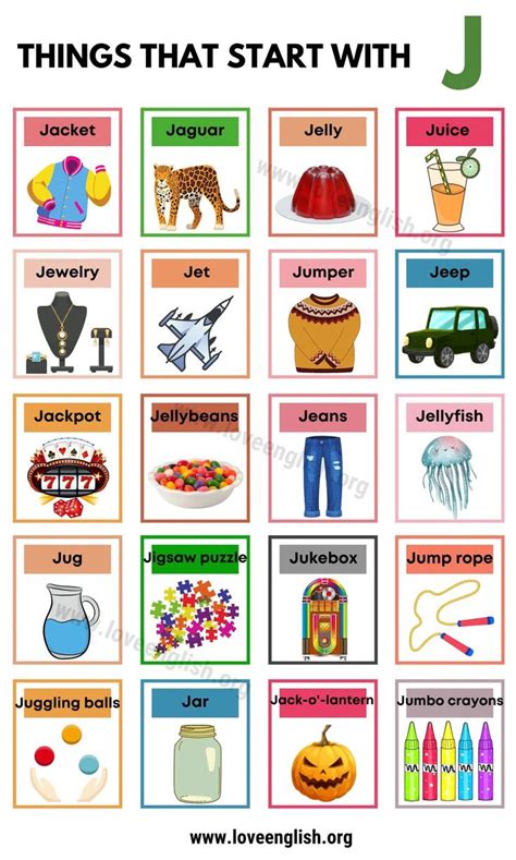 28 Things That Start With J