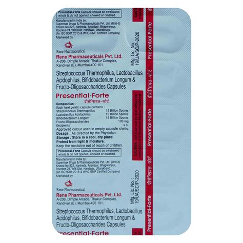 Presential Forte Capsule | Uses, Side Effects, Price | Apollo Pharmacy