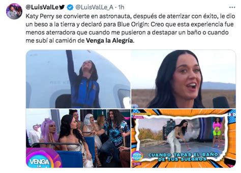 Katy Perry desata ola de memes tras viaje al espacio: “La primera en ir ...