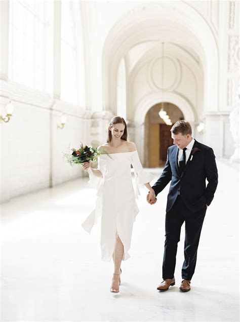 A City Hall Wedding That'd Make Carrie Bradshaw Jealous | City hall ...