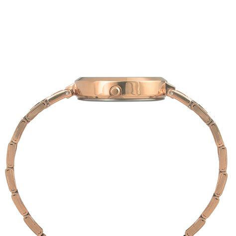 Buy Women Rose Gold Grey Round Analog Watch- Timex India
