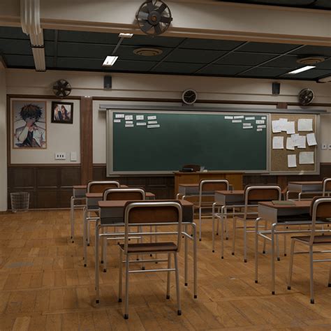 Open3DLab • Japanese High School: Classroom