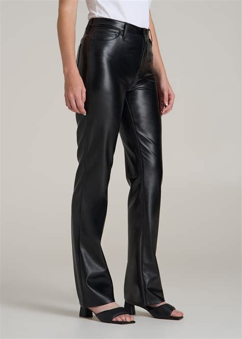 Faux Leather Straight Leg Pants for Tall Women | American Tall