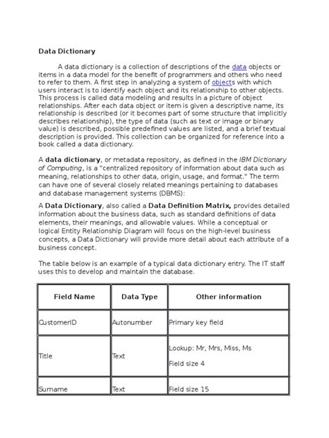 Data Dictionary 的图像结果