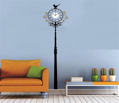 Buy Syga Royal Lamp PVC Vinyl Wall Clock Abstract Sticker (35 cm x 17 ...