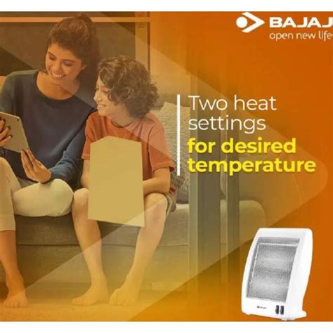 Bajaj 800 W RHX-2 Halogen (260028) Room Heater (White) – Value Plus India
