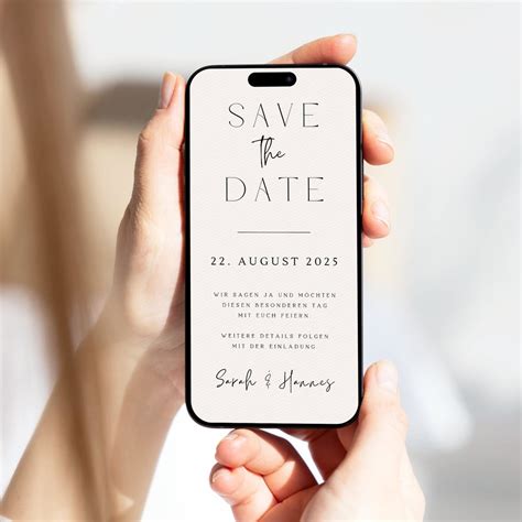 Digital Wedding Invitation Save the Date Personalized Wedding ...