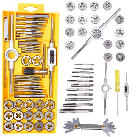 BUY Homdum Deli 39 Pcs Tap and Die Set Metric Size M3 to M12