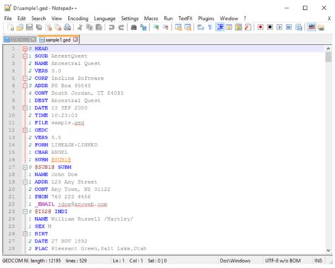 How to Open a GEDCOM File 的图像结果