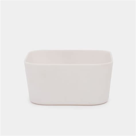 Caja organizadora blanca de 4.3 x 8.8 x 8.7 cm