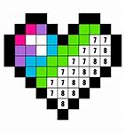 Image result for Christmas Pixel Color by Number
