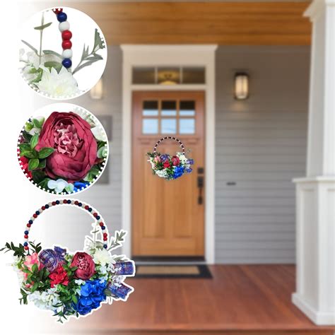 Red White And Blue Decorations Independence Day Decorations Wreaths ...