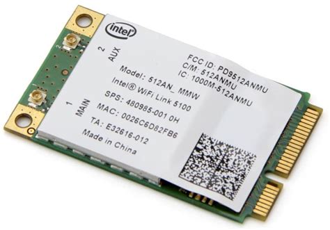 Intel 5100 WiFi WLAN Card 512an_mmw 802.11 AGN 300mbps Mini Pci-e ...