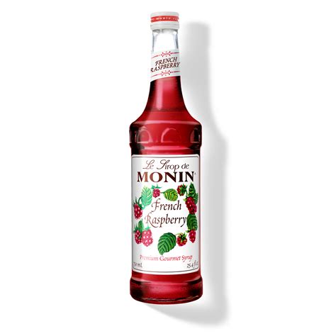 French Raspberry Flavored Syrup - Monin - Discounted Case of 4 Plastic ...
